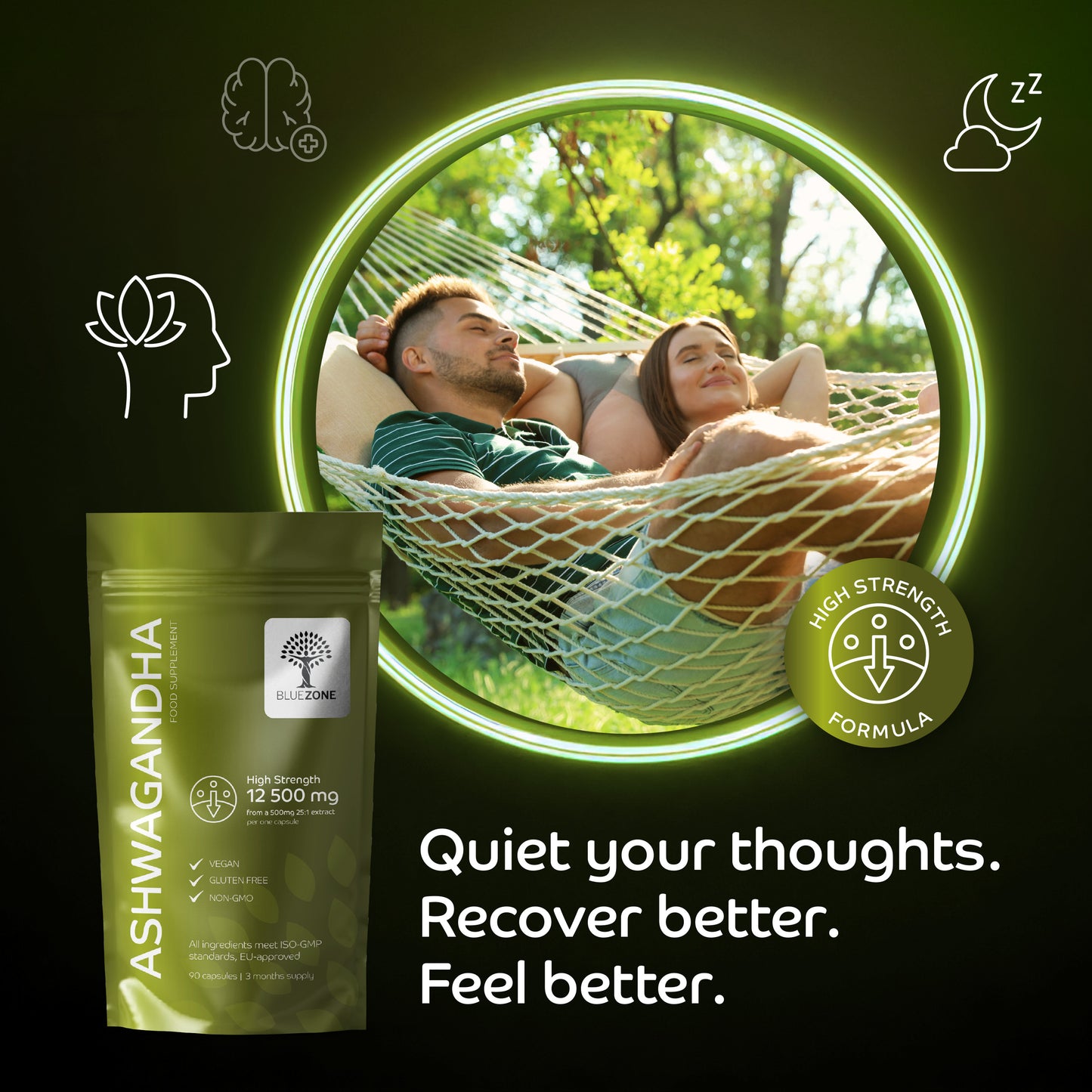 Ashwagandha That Calms Your Mind. Focuses Your Energy. Naturally.