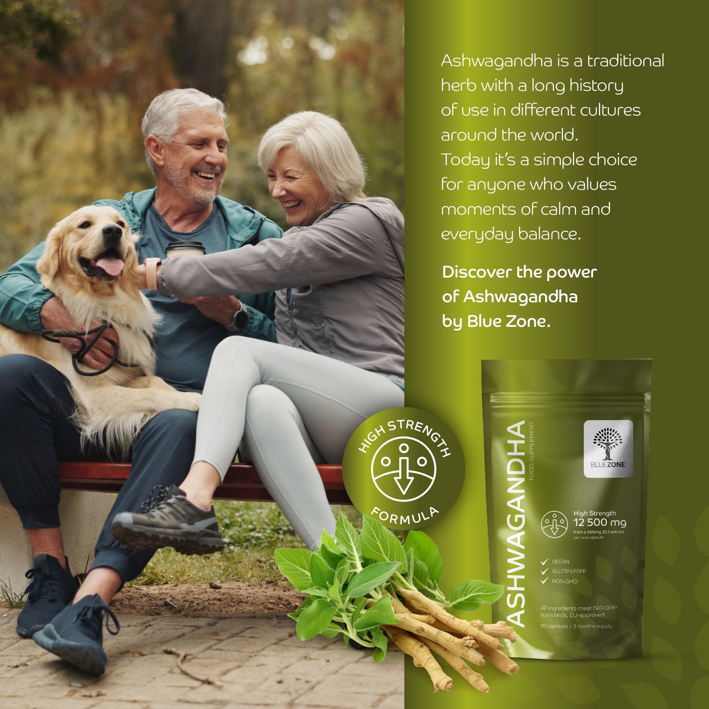 Ashwagandha That Calms Your Mind. Focuses Your Energy. Naturally.